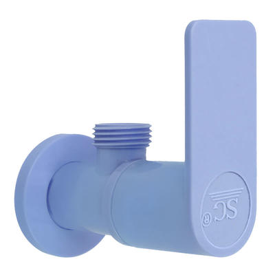  SJF1001L(Blue) Single angle valve with static 0.8mpa water pressure