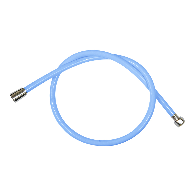 1.2m PVC blue shiny flexible shower hose