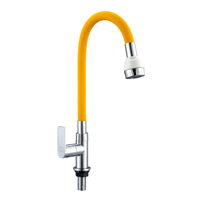 SCL022202 Yellow ABS Material Large Single Slot Silicone Kitchen Faucet