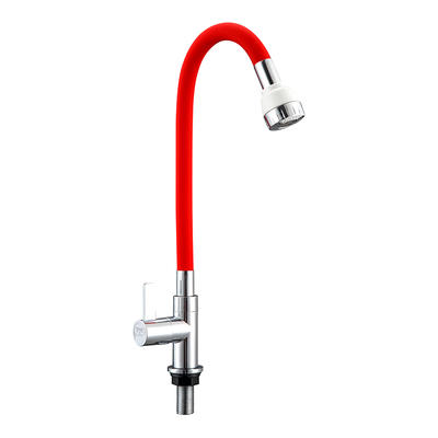 SCL022401 Red Large Single Slot Silicone Kitchen Faucet