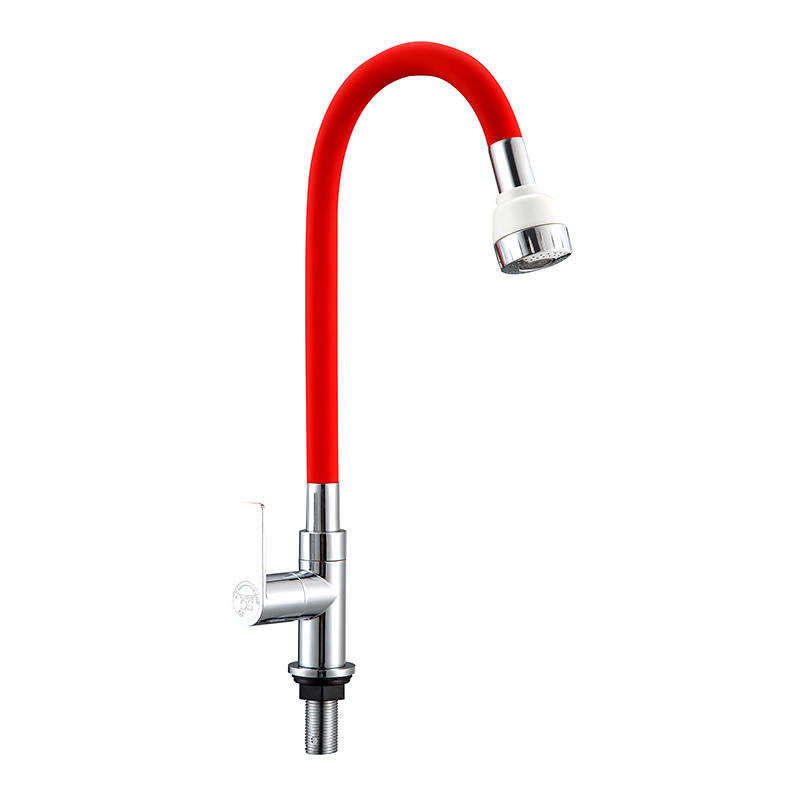 SCL022402 Red ABS Material Large Single Slot Silicone Kitchen Faucet