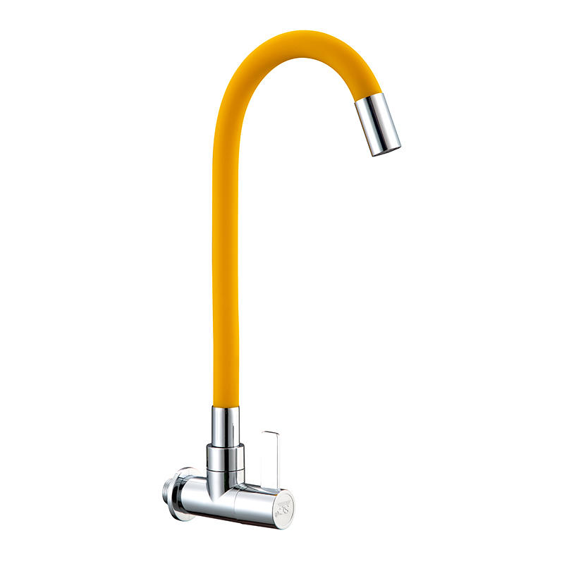 SWL012201 Yellow Universal Curved Silicone Kitchen Faucet