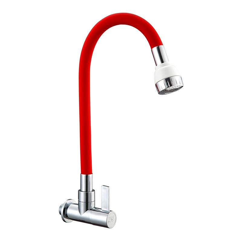SWL022401 Red ABS Material Universal Curved Silicone Kitchen Faucet