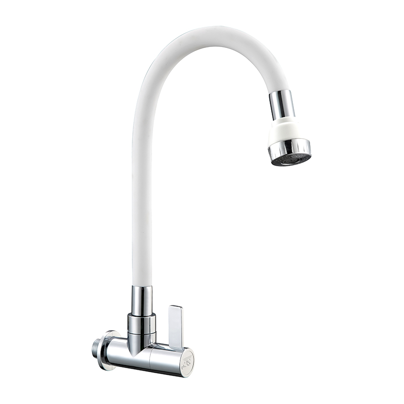 SWL022601 White Spring Silicone Hose Kitchen Water Taps
