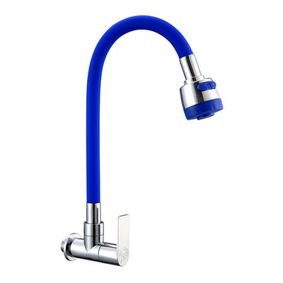 SWL032102 Flexible blue silicone splash-proof kitchen faucet