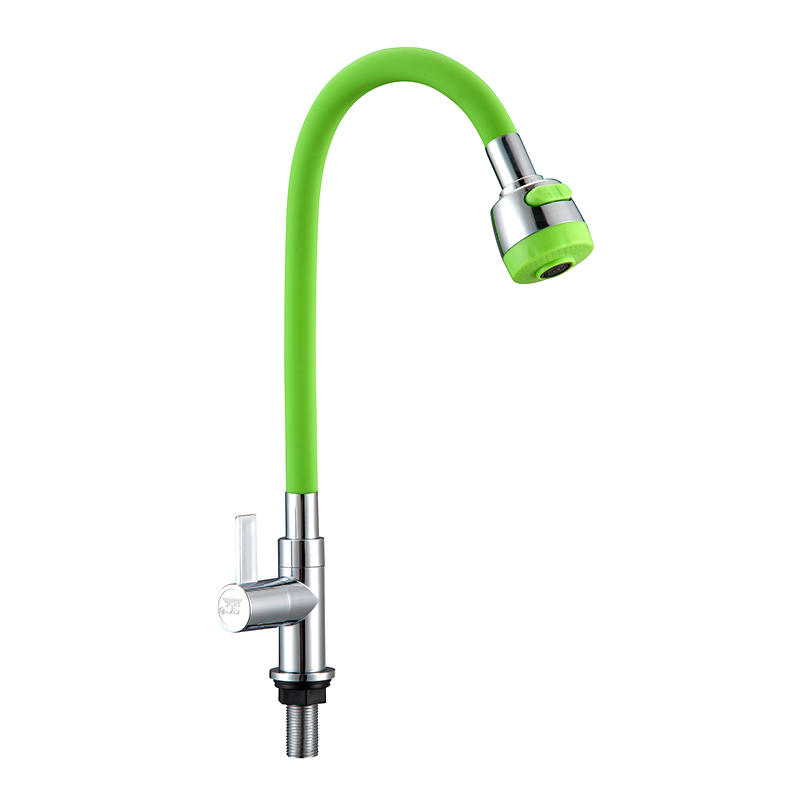 SCL032301 Flexible Green lead free health deck mounted kitchen faucet