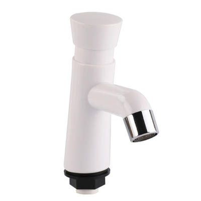 SYS01H(White) Time Delay Mixer Basin Faucet